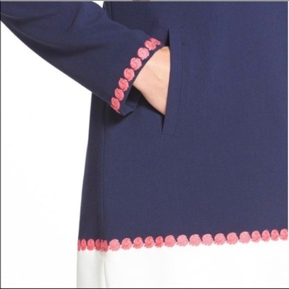 NWT Vineyard Vines Nautica Navy Crepe Color Block Dress size Small - Picture 8 of 13